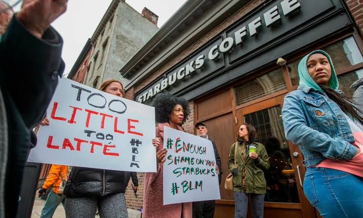 Boycott of Starbucks- Photograph: Michael Bryant/AP